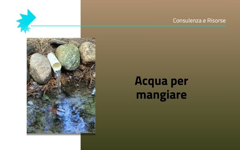 Sostenibilità idrica